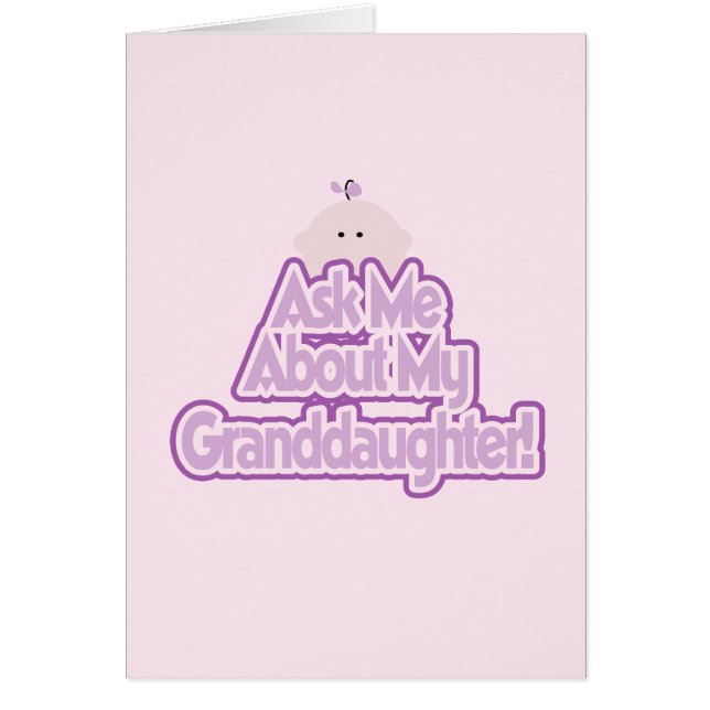 Flicka frågar om mina mordotterskjortor hälsningskort (Framsidan)