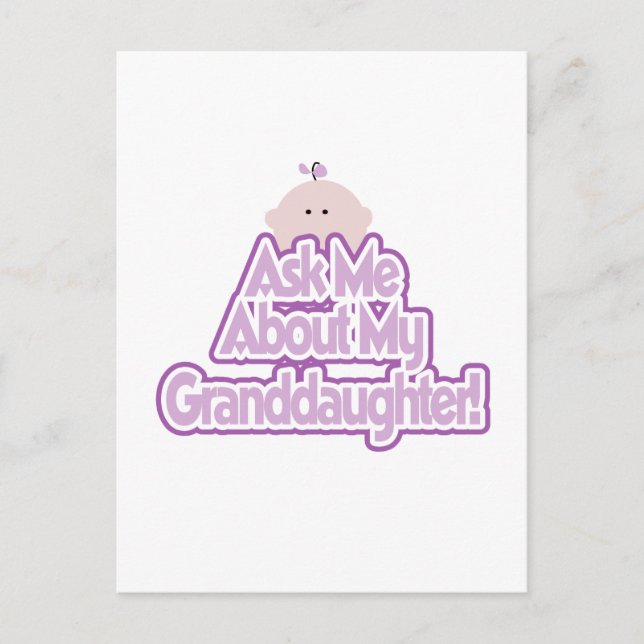 Flicka frågar om mina mordotterskjortor vykort (Framsida)