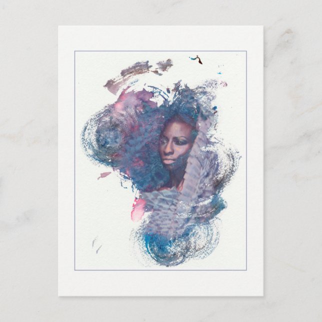 Flicka från Afrika Vykort (Framsida)