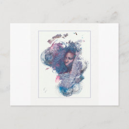 Flicka från Afrika Vykort