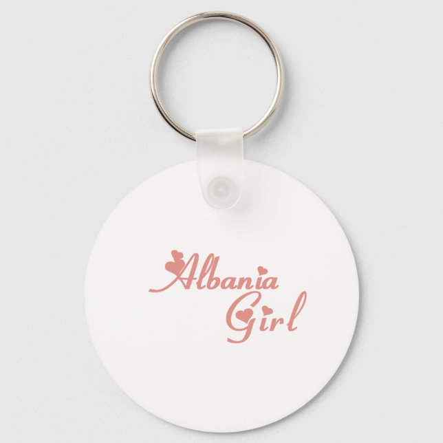 Flicka från Albanien Nyckelring (Framsida)