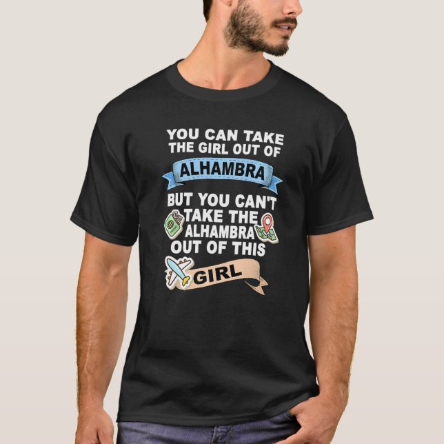 Flicka Från Alhambra Stad T Shirt (Framsida)