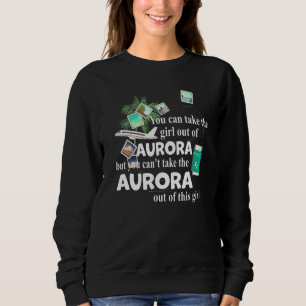 Flicka Från Aurora Patriotisk Stolt Flicka Från T Shirt