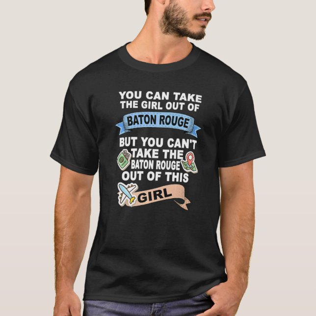 Flicka från Baton Rouge City T Shirt (Framsida)