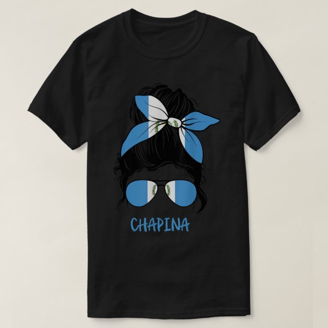 Flicka från Chapina Guatemalan Chapina T Shirt (Design framsida)