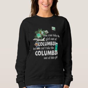 Flicka från Columbia Patriotisk Stolt Flicka Från T Shirt