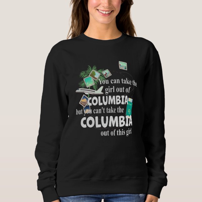 Flicka från Columbia  Patriotisk Stolt Flicka Från T Shirt (Framsida)