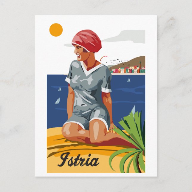 Flicka från Istrien Vykort (Framsida)