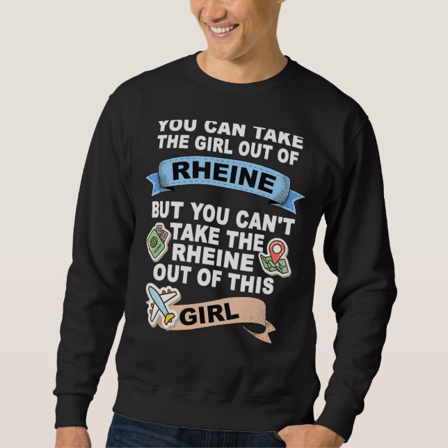 Flicka från Rheine - Omlokalisering från Rheine Lång Ärmad Tröja (Framsida)