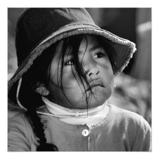 Flicka från Titicaca 2 Fototryck