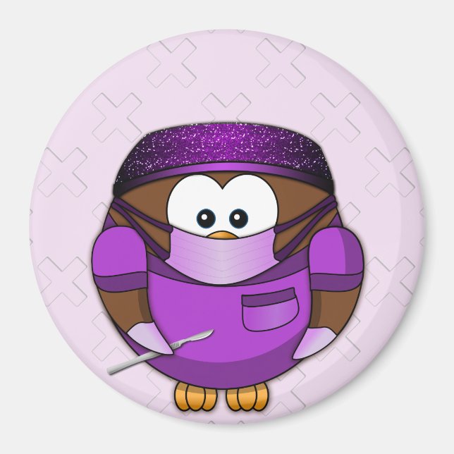 flicka från uggla magnet (Framsidan)