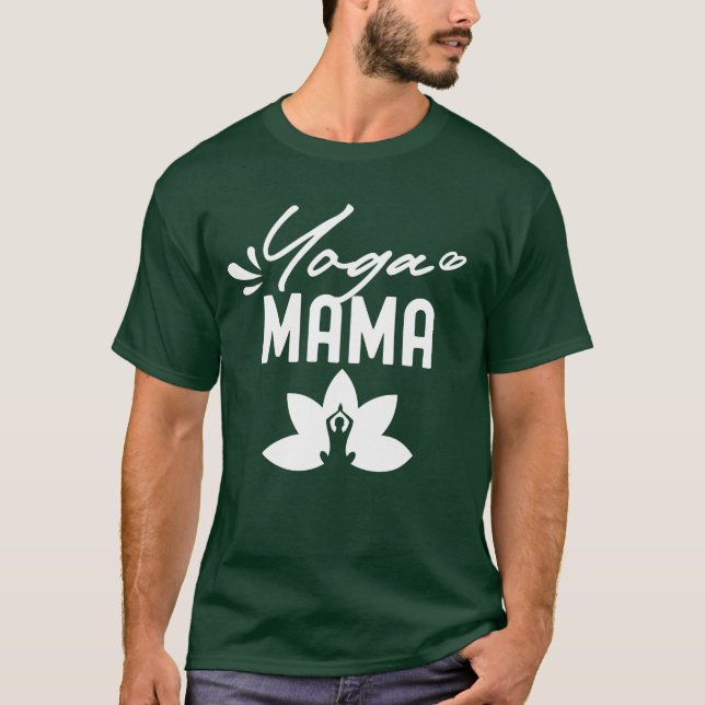 Flicka från Yoga Mamma Hobby Mamma Mor Mamma T Shirt (Framsida)