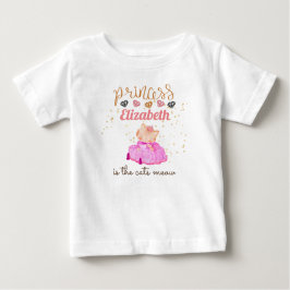 Flicka-gåvor 1:a födelsedag Princess Cats T Shirt