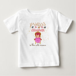 Flicka-gåvor 1:a födelsedag Princess Cats T Shirt
