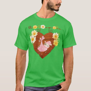 Flicka Gender Reveal Baby Shower Team Girl T Shirt