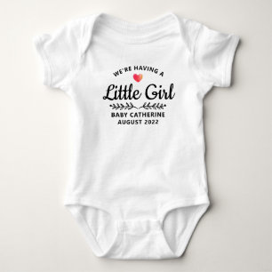 Flicka Gender Reveal T Shirt