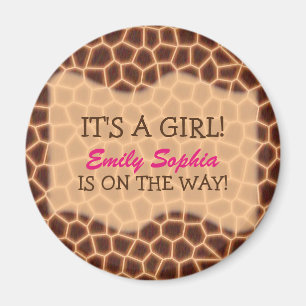 flicka - Giraffe Thworthy Baby Shower Magnet