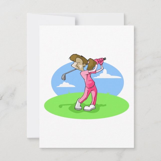 flicka golfer (Framsida)