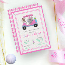 Flicka Golfing Elephant & Monkey Shower