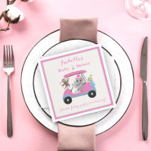 Flicka Golfing Elephant & Monkey Shower