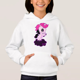 Flicka gullig tröja för Unicornkonst
