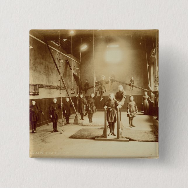 Flicka gymnastiksal på dövet och den dumma knapp (Framsida)