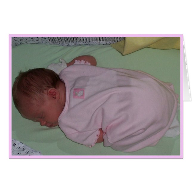 Flicka Hälsningskort (Framsidan Horizontal)