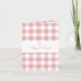 Flicka Hebrew Naming Ceremony Photo Jewish Rosa Inbjudan