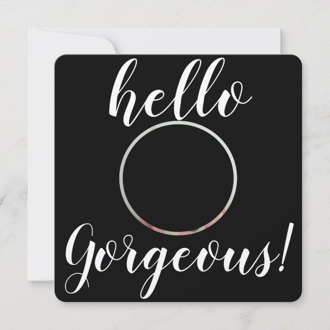 Flicka Hej Gorgous Photo Birth (Framsida)