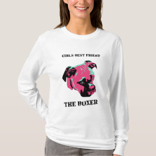 Flicka Hoodie för bästa vänboxare Tee Shirt