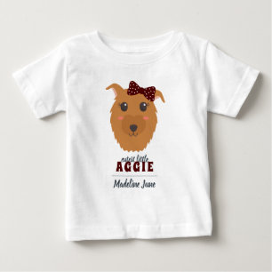Flicka Hund Maroon T Shirt