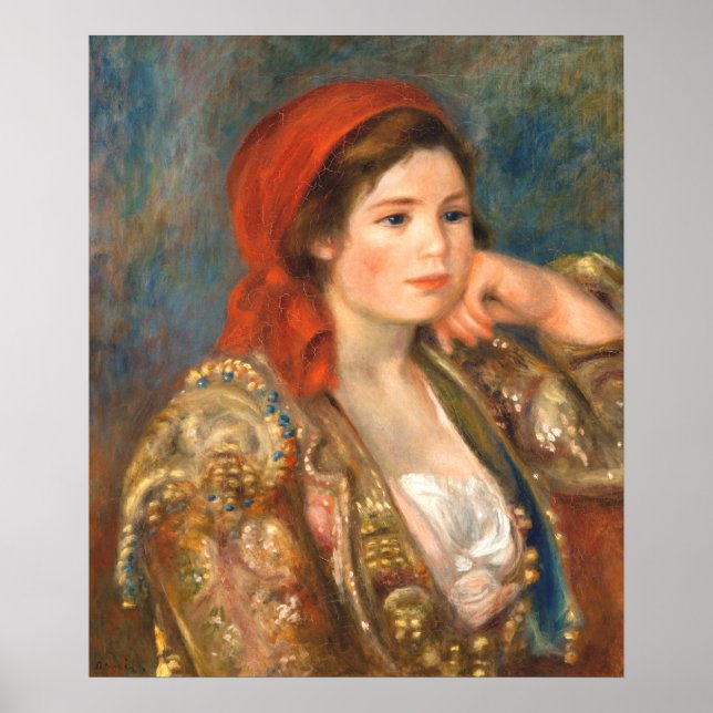 Flicka i en spansk jacka, Renoir  Poster (Framsidan)