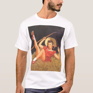 Flicka i höet t-shirt