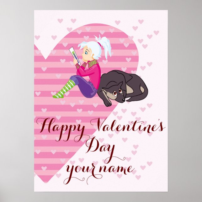 Flicka i kärlek poster (Framsidan)