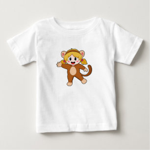 Flicka i kostym som apa t shirt