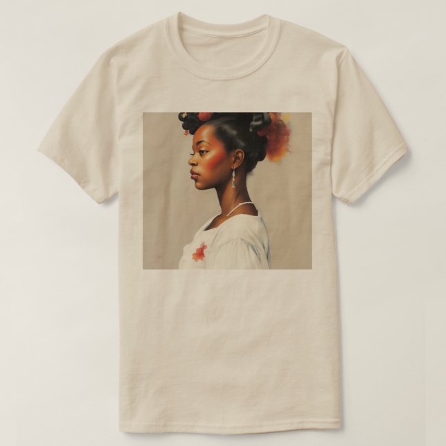 Flicka i målningen t shirt (Design framsida)