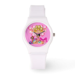 FLICKA i ROSA Armbandsur
