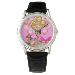 FLICKA i ROSA Armbandsur