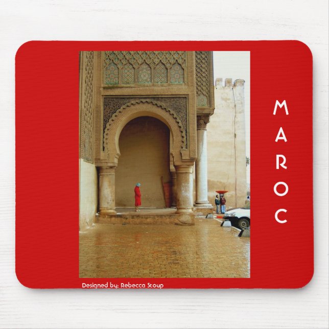 Flicka i rött lag musmatta (Framsidan)