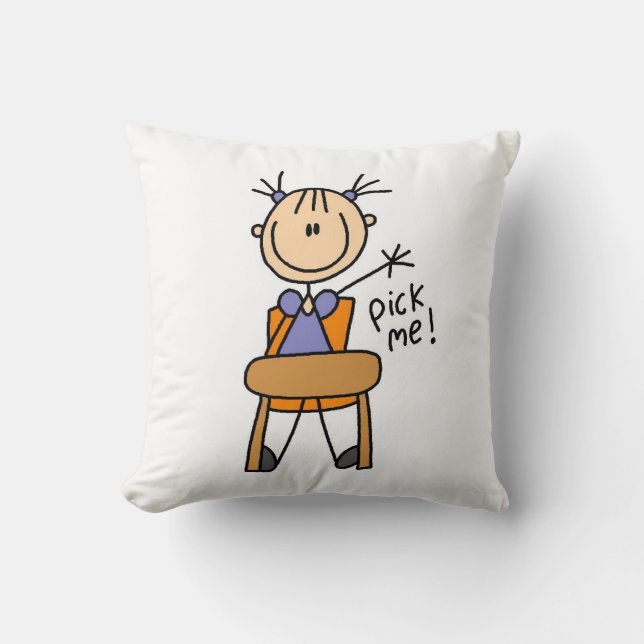 Flicka i skolan kudde (Framsida)