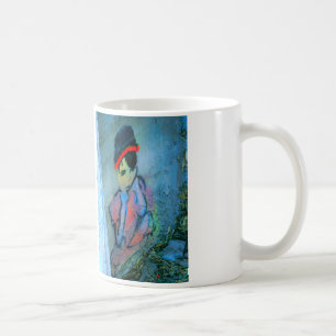 flicka i stairwellmugg kaffemugg