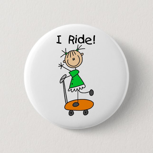 Flicka jag rider knapp (Framsida)