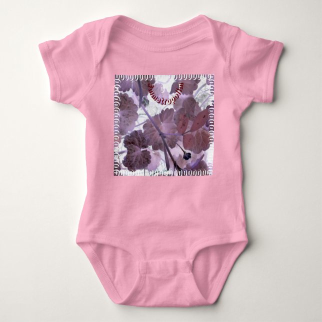 Flicka Jersey Bodydräkt Newborn till 24 månader/Ki T Shirt (Framsida)