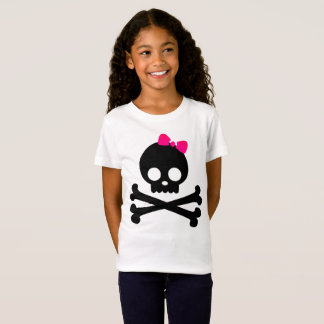 Flicka Jersey för vit för Punkyskalle T-tröja Tee Shirt