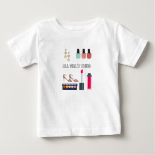 Flicka jersey kostym t shirt