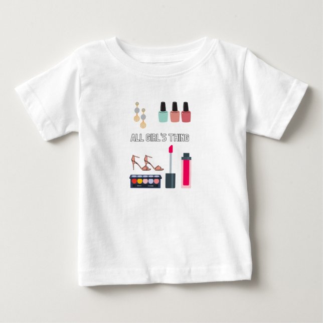 Flicka jersey kostym t shirt (Framsida)