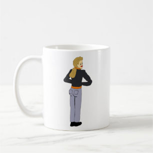 flicka kaffemugg