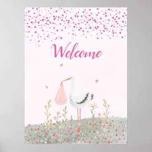 Flicka Leverans Baby Poster