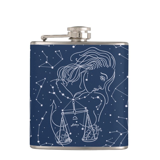 Flicka Libra Zodiac-signaturkolv Fickplunta (Framsidan)