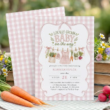 Flicka Lokalt Odlad Baby Shower
